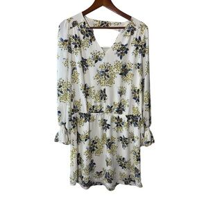 Lila Rose Vneck Long Sleeve Ruffle Floral Dress Size 10